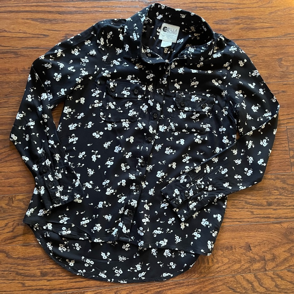 Billabong Button Down Floral Shirt